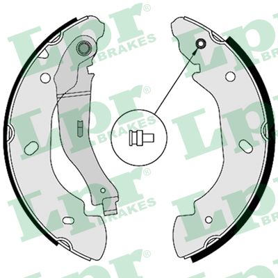 Lpr Bremsbackensatz 08580 Für Ford