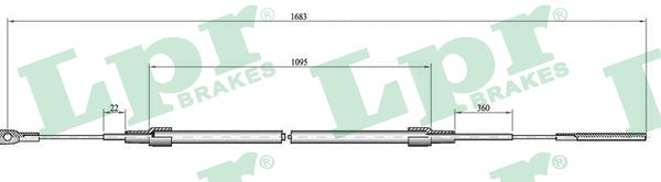 LPR Seilzug, Feststellbremse c0071b für BMW