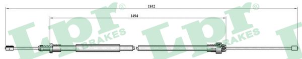LPR Seilzug, Feststellbremse c0094b für Peugeot