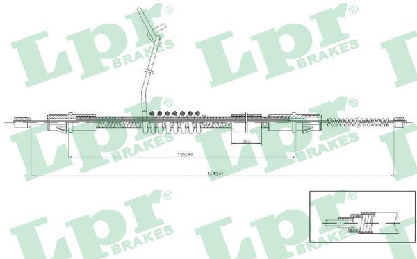 LPR Seilzug, Feststellbremse c0287b für Ford