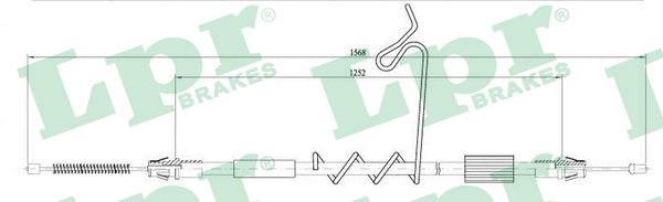 LPR Seilzug, Feststellbremse c0291b für Ford