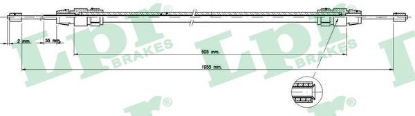 Lpr Seilzug, Feststellbremse C0421b Für Mercedes
