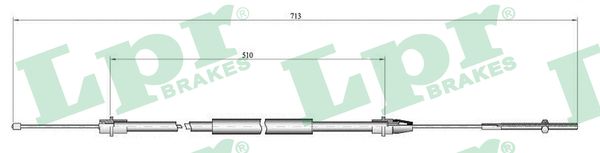 LPR Seilzug, Feststellbremse c0638b für Peugeot