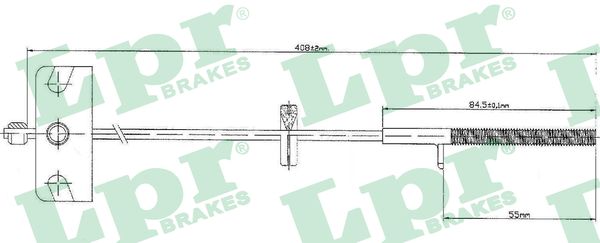 Lpr Seilzug, Feststellbremse C0840b Für Fiat Lancia