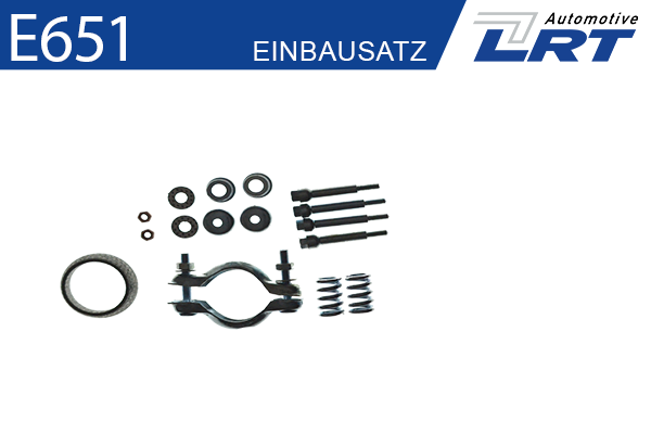 LRT Montagesatz, Katalysator e651 für Peugeot Citroën