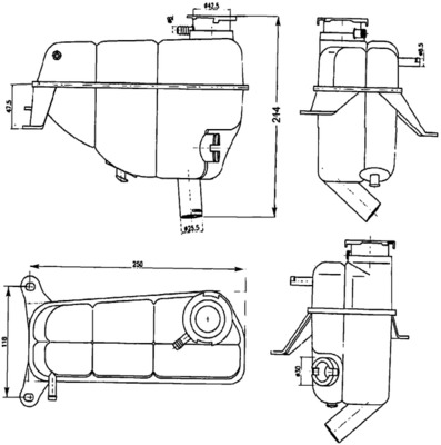 MAHLE Ausgleichsbehälter, Kühlmittel crt121000s für Mercedes
