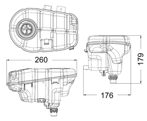 MAHLE Ausgleichsbehälter, Kühlmittel crt60000s für Audi CUPRA VW