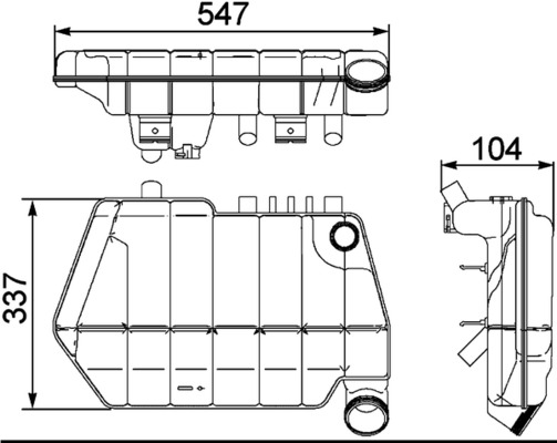 MAHLE Ausgleichsbehälter, Kühlmittel crt67000s für DAF