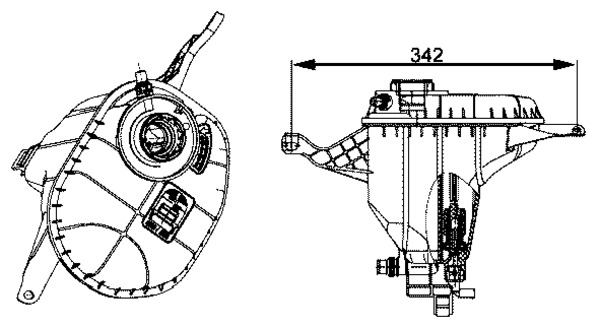 MAHLE Ausgleichsbehälter, Kühlmittel crt29001s für BMW