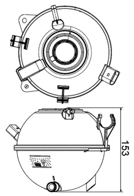 MAHLE Ausgleichsbehälter, Kühlmittel crt19000s für VW CUPRA