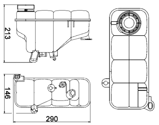 MAHLE Ausgleichsbehälter, Kühlmittel crt5000s für Mercedes
