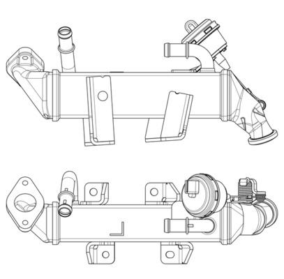 MAHLE Kühler, Abgasrückführung BEHR HELLA SERVICE *** PREMIUM LINE ce19000p für RENAULT