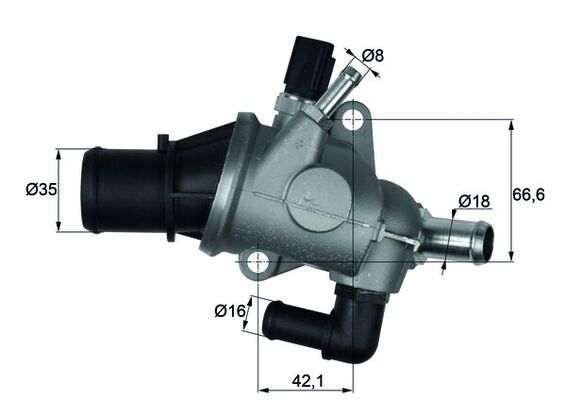 Mahle Thermostat, Kühlmittel Ti 163 88 Für Fiat