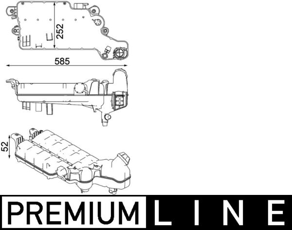 MAHLE Ausgleichsbehälter, Kühlmittel crt99000p für MAN