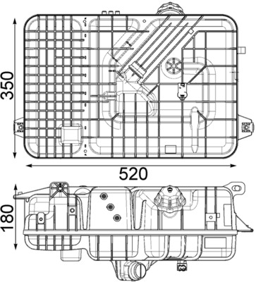 MAHLE Ausgleichsbehälter, Kühlmittel crt236000p für Mercedes