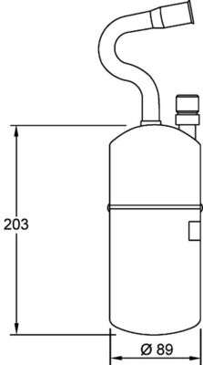 MAHLE Trockner, Klimaanlage ad34000s für Volvo