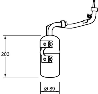 MAHLE Trockner, Klimaanlage ad277000s für Ford (CHANGAN) MAZDA