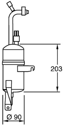 MAHLE Trockner, Klimaanlage BEHR HELLA SERVICE *** PREMIUM LINE ad283000p für Ford