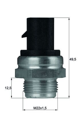 MAHLE Temperaturschalter, Kühlerlüfter tsw13d für Vaughall Opel