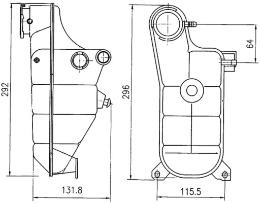 MAHLE Ausgleichsbehälter, Kühlmittel crt119000s für Mercedes