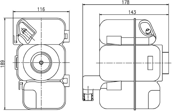 MAHLE Ausgleichsbehälter, Kühlmittel crt206000s für Volvo
