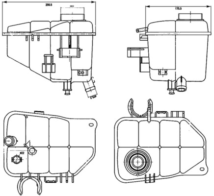 MAHLE Ausgleichsbehälter, Kühlmittel crt126000s für Mercedes