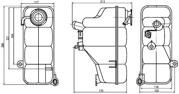 MAHLE Ausgleichsbehälter, Kühlmittel crt123000s für Mercedes