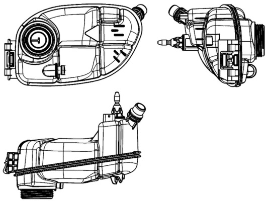 MAHLE Ausgleichsbehälter, Kühlmittel crt65000s für Mercedes