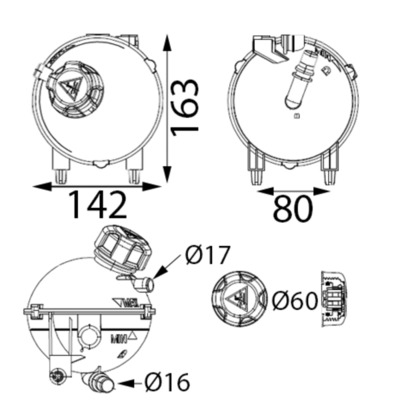 MAHLE Ausgleichsbehälter, Kühlmittel crt177001s für Vaughall Peugeot