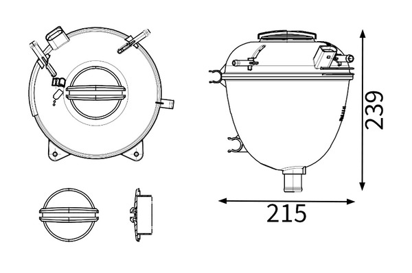 MAHLE Ausgleichsbehälter, Kühlmittel crt404000s für VW