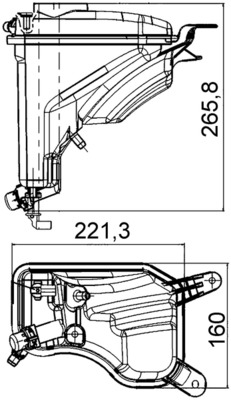 MAHLE Ausgleichsbehälter, Kühlmittel crt207000s für BMW (BRILLIANCE)