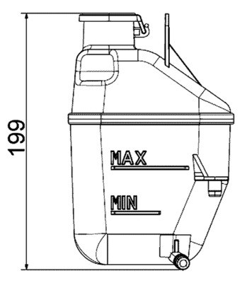 MAHLE Ausgleichsbehälter, Kühlmittel crt88001s für MINI