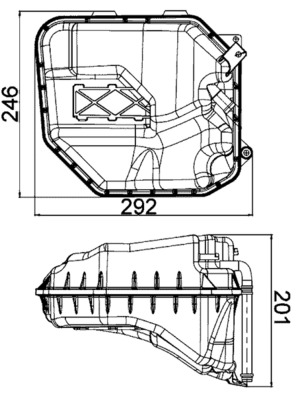 MAHLE Ausgleichsbehälter, Kühlmittel crt9000s für CUPRA Porsche