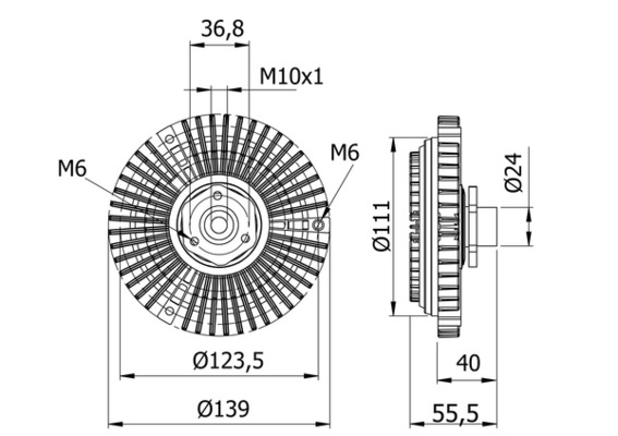 MAHLE Kupplung, Kühlerlüfter cfc46000s für CUPRA