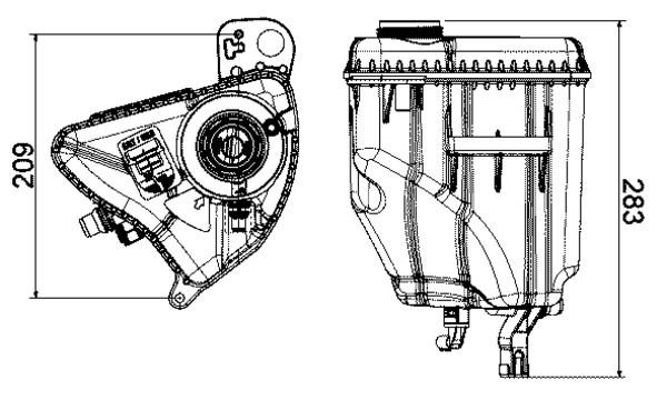 MAHLE Ausgleichsbehälter, Kühlmittel crt3000s für BMW