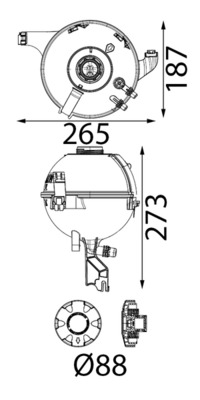 MAHLE Ausgleichsbehälter, Kühlmittel crt347000s für BMW