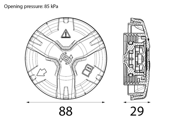 MAHLE Verschlussdeckel, Kühlmittelbehälter crtc17000s für BMW
