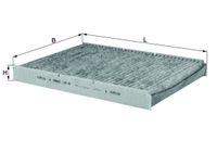 MAHLE Filter, Innenraumluft, Art.-Nr. LAK 63