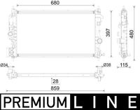 MAHLE Khler, Motorkhlung "BEHR *** PREMIUM LINE ***", Art.-Nr. CR 2590 000P