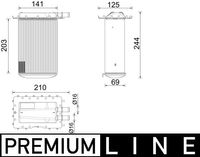 MAHLE Ladeluftkhler "BEHR *** PREMIUM LINE ***", Art.-Nr. CI 642 000P