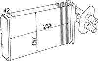MAHLE Wrmetauscher, Innenraumheizung "BEHR", Art.-Nr. AH 69 000S