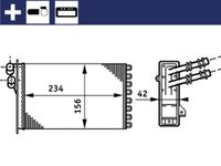 MAHLE Wrmetauscher, Innenraumheizung "BEHR", Art.-Nr. AH 72 000S