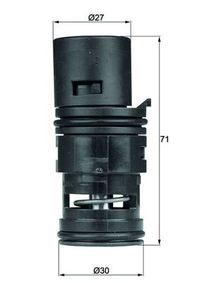 MAHLE Thermostat, lkhlung "BEHR", Art.-Nr. TO 7 80