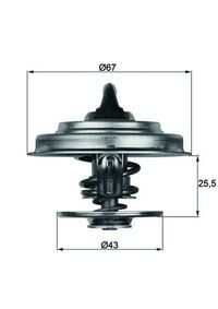 MAHLE Thermostat, K�hlmittel "BEHR", Art.-Nr. TX 18 79D