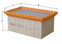 MAHLE Luftfilter, Art.-Nr. LX 984/2