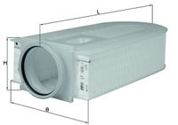 MAHLE Luftfilter, Art.-Nr. LX 1686/1