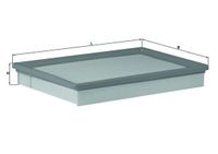 MAHLE Luftfilter, Art.-Nr. LX 1841/1