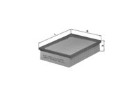 MAHLE Luftfilter f&uuml;r BMW 3 (E46), Art.-Nr. LX 343