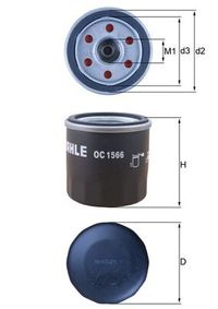 MAHLE �lfilter, Art.-Nr. OC 1566