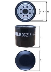 MAHLE lfilter, Art.-Nr. OC 215